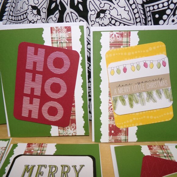 Handmade Stampin' Up! Christmas Card Set - Lot 1 - Picture 5 of 7